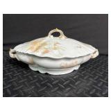 Decorative Porcelain & Gloves Mixed Lot With Framed Print