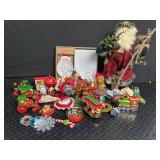 Christmas Ornament Mixed Lot With Santa Figure
