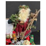 Christmas Ornament Mixed Lot With Santa Figure