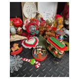 Christmas Ornament Mixed Lot With Santa Figure