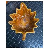 Halloween Decor Mixed Lot - Jack-O-Lantern Bucket, Pumpkin Jar & Leaf Bowl