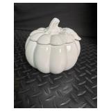 Halloween Decor Mixed Lot - Jack-O-Lantern Bucket, Pumpkin Jar & Leaf Bowl
