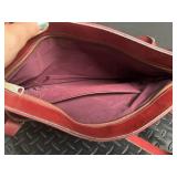 Red Leather Shoulder Bag