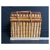Wicker Picnic Basket With Gingham Lining