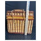 Wicker Picnic Basket With Gingham Lining