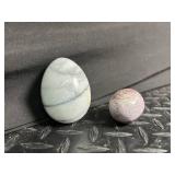 Polished Stone Egg Set (Set of 2)