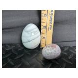 Polished Stone Egg Set (Set of 2)