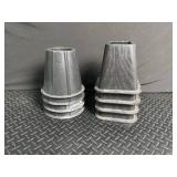 Set of 4 Black Furniture Risers 6 in Tall