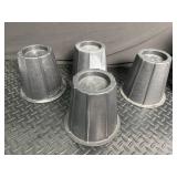 Set of 4 Black Furniture Risers 6 in Tall