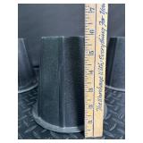 Set of 4 Black Furniture Risers 6 in Tall