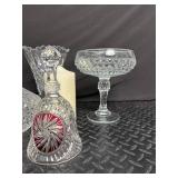 Mixed Crystal Glass Candle Holders & Decor (Lot of 8)