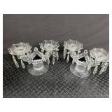 Crystal Candle Holders (Lot of 4)