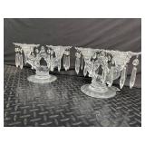 Crystal Candle Holders (Lot of 4)