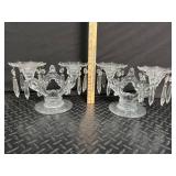 Crystal Candle Holders (Lot of 4)