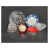 Holiday Glass & Ceramic Decor Mixed Lot