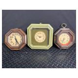 Wharton Studios Decorative Clock Trio (Lot of 3)