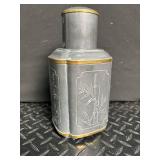 Chinese Metal Lidded Canister