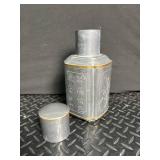 Chinese Metal Lidded Canister