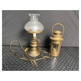Brass Lamp & Lantern Mixed Lot