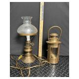 Brass Lamp & Lantern Mixed Lot