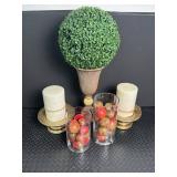Decorative Topiary Candle Holders & Vases Mixed Lot