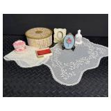 Decorative Trinket Boxes, Frames & Bell Mixed Lot