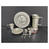 Pewter Tableware Mixed Lot (Lot of 8)
