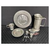 Pewter Tableware Mixed Lot (Lot of 8)