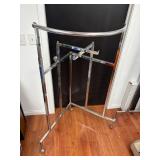 Chrome Rolling Garment Rack