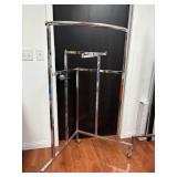 Chrome Rolling Garment Rack