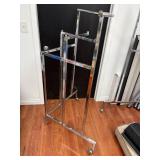 Chrome Rolling Garment Rack