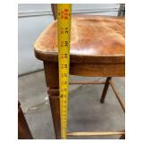 Pair of Wood & Iron Bar Stools