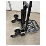 Folding Convertible Hand Truck Dolly With Stair-Climber Wheels