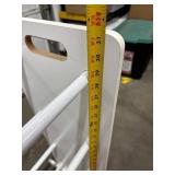 White Wooden Drying Rack With 6 Rails