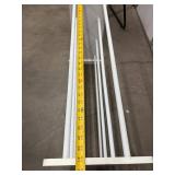 White Wooden Drying Rack With 6 Rails