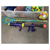 Mixed Lot: Sports Balls, Lacrosse Sticks & Ultimator Toy Blaster