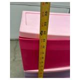 Sterilite 3-Drawer Storage Cart Pink Purple