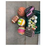 Wilson, Rawlings & Assorted Sports Balls and Gloves Mixed Lot