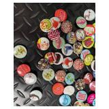 Holiday Themed Button Pin Badge Mixed Lot