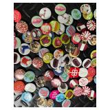 Holiday Themed Button Pin Badge Mixed Lot