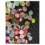 Holiday Themed Button Pin Badge Mixed Lot