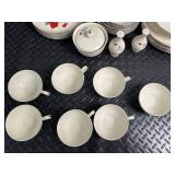 Holiday Heirloom Fine China Rose Dinnerware Mixed Lot