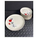 Holiday Heirloom Fine China Rose Dinnerware Mixed Lot