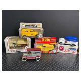 ERTL Mack Bulldog, 50 Chevy & AC Die-Cast Truck Banks Mixed Lot (Lot of 5)