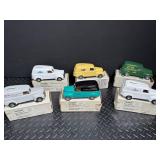 Six ERTL Chevrolet Vans Mixed Lot