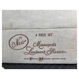 NEW Minneapolis Landmark Glasses 8-Piece Set