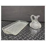 Mixed Glass Serving Dishes & Compote Set (Lot of 7)