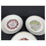 Recipe Stoneware Pie Plates (Lot of 3)