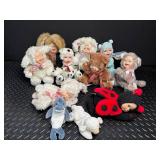 Mixed Plush Baby Doll & Animal Costume Lot of 11