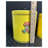 Vintage Floral Canister Set (Lot of 3)